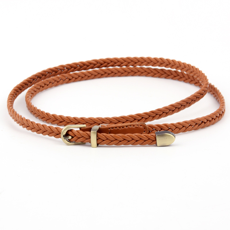 Yingfina new arrival hand-woven belt pin buckle thin belt k-stylecasualeasiest for match waist rope manufacturer supply