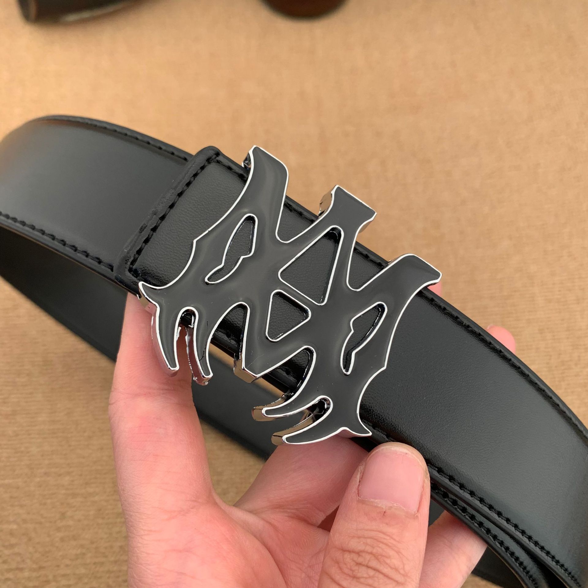 Men’s belt, antique bronze buckle, round buckle, multi-color, foreign trade belt, minimalist geometric, smooth buckle for trouser pockets, 3.8cm width