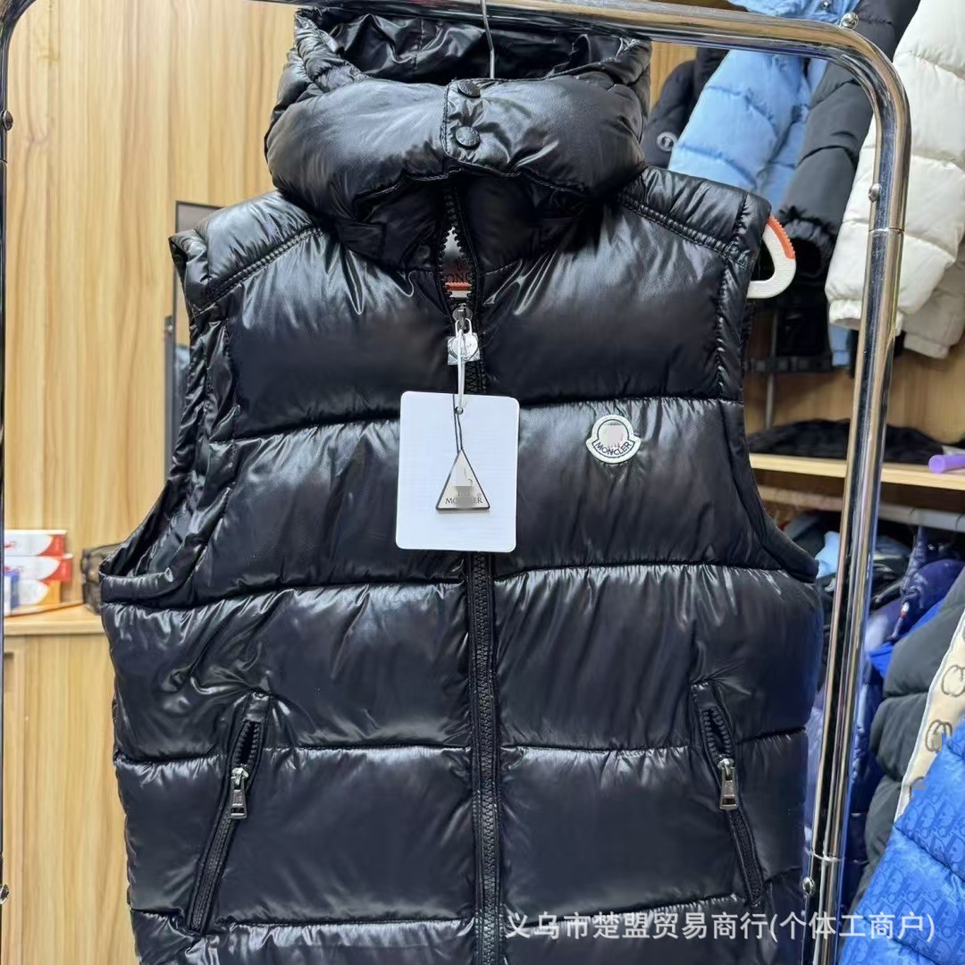 2024winternew arrival mengjia best selling classic hooded glossyvest couple vest heattechjackettopstrendy
