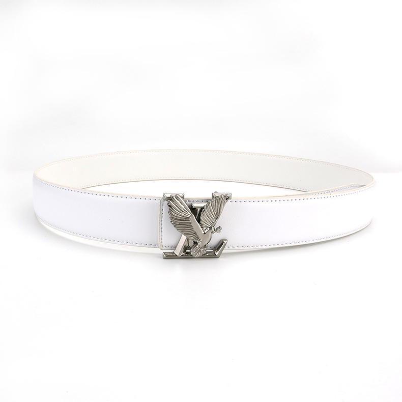 Cross-border foreign trade live broadcast eagle buckle genuine leather men’s belt pants belt factory direct sales casual versatile business