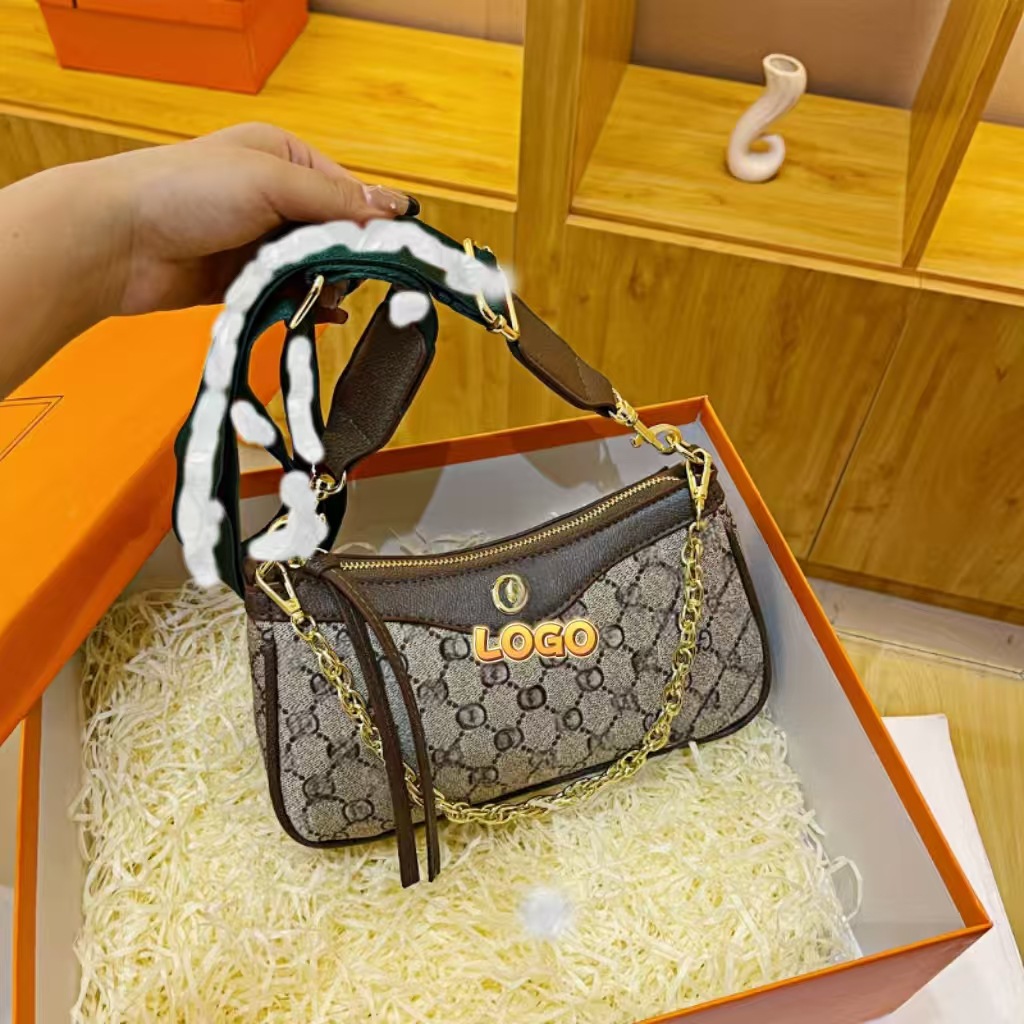 Women’s handbag 2024 autumn new arrival minimalist chain chic fashion print shoulder bag crossbody small square bag ladies bag
