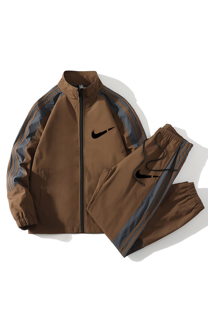 Men’s 2025 autumn stand collar sporty casual set – men’s cardigan jacket & running fitness two-piece outfit