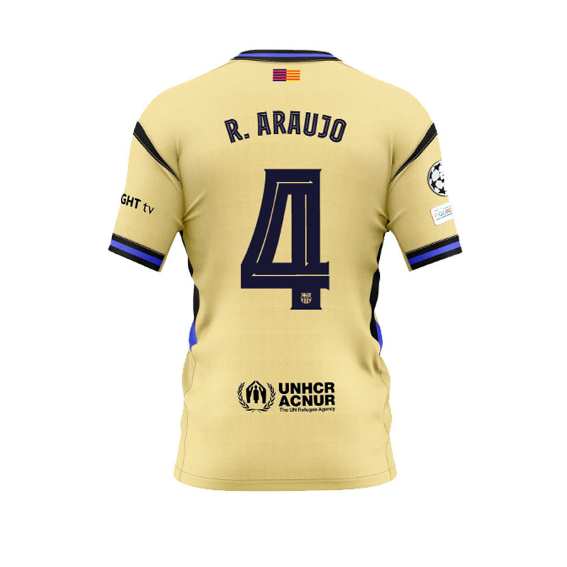 Wholesale 2526 season barcelona away football uniform no. 10 yamal levandovski fan printed number