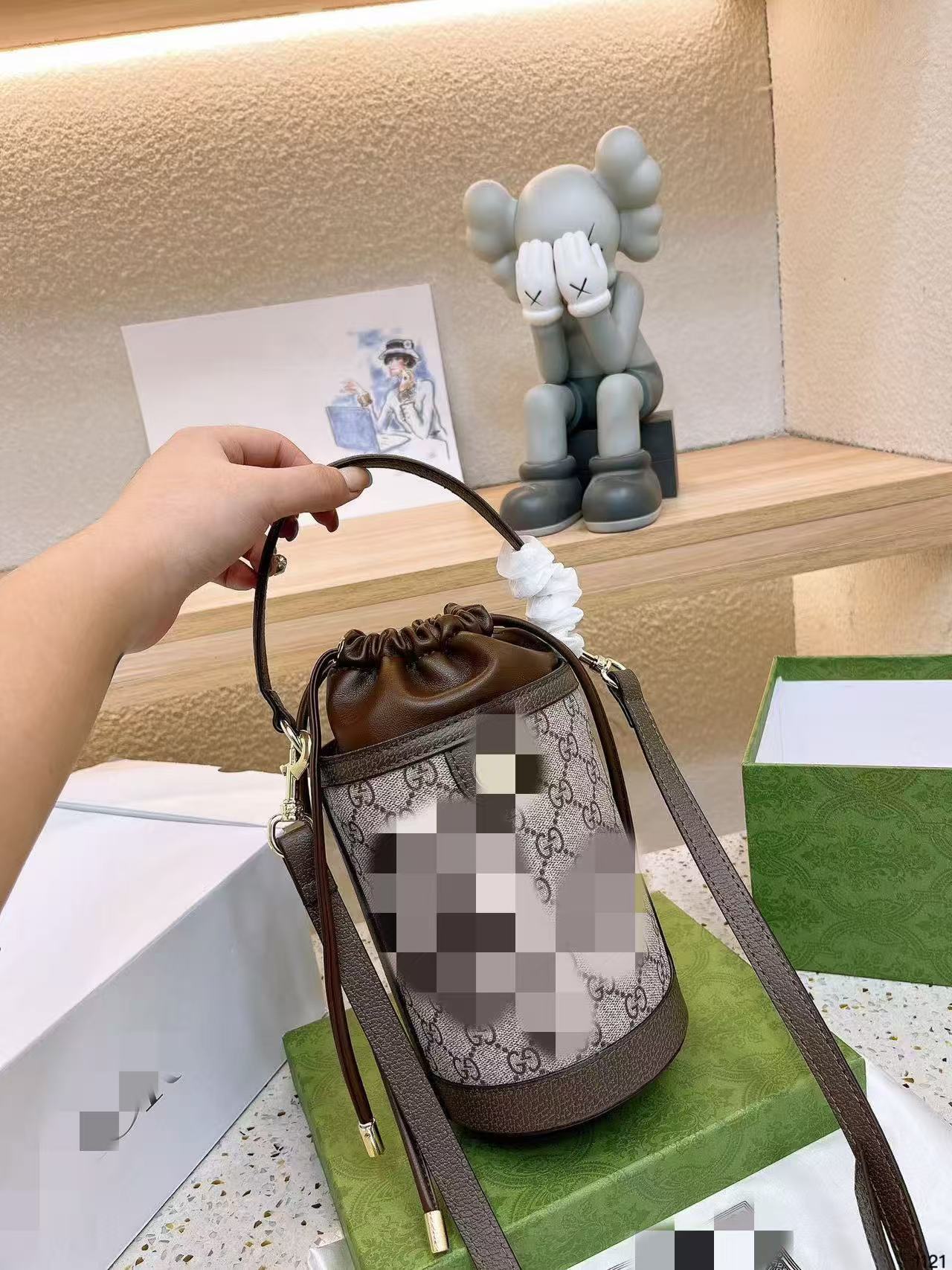 Trendy fashion bag for women 2025 new monogram round cylinder bag phone pouch versatile shoulder & crossbody bag