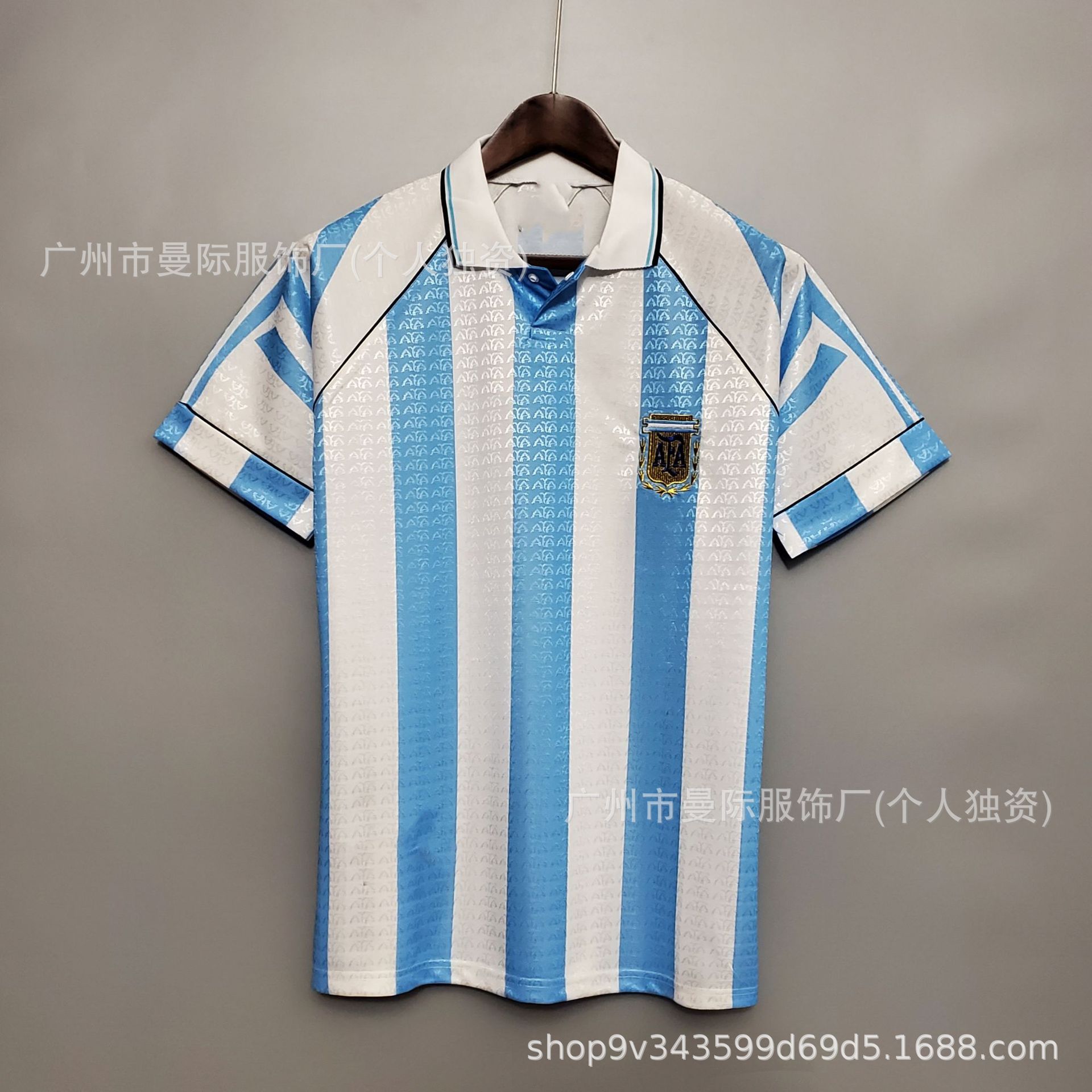 Vintage series football jersey – barcelona, brazil, argentina home & away soccer kit