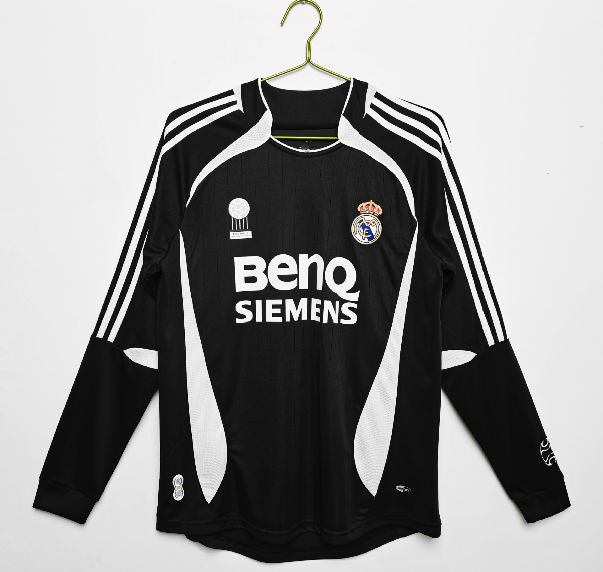Classic retro long-sleeve football jersey – real madrid, cruz azul, chivas regal, mexico, ac milan, inter milan, thai edition