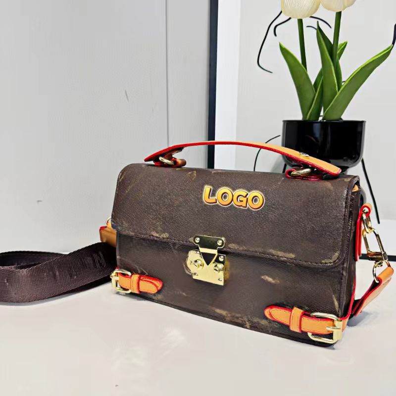 Women’s crossbody bag – 2024 autumn new collection – printed fashion wide strap stress-relieving shoulder bag – handbag – small square bag
