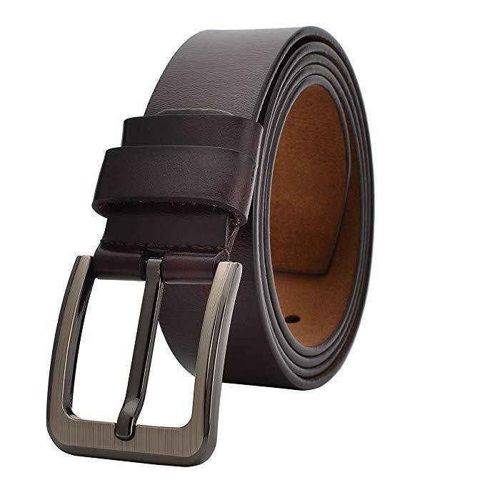 Full cow leather belt for men longplus sizecasualeasiest for match two-layer cowhide retro pin buckle men genuine leather one piece dropshipping