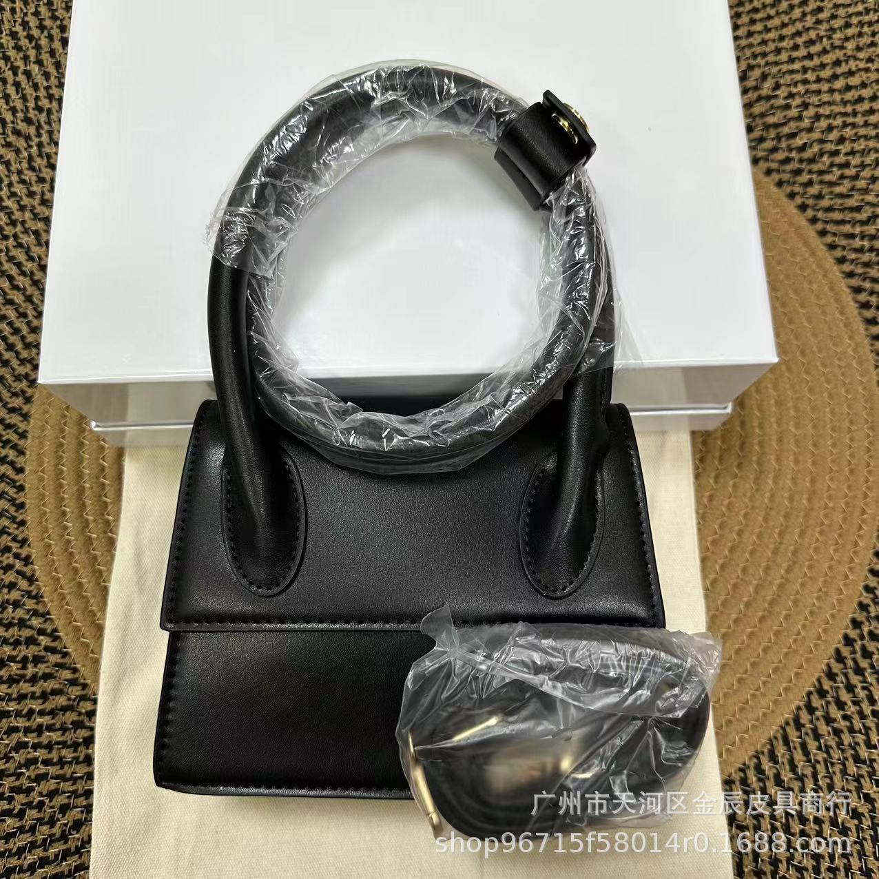 2024new arrival cross-border jacq same style one-shoulder cross-body double ring 20cm classyretroaccessible luxuryfrench bag for women