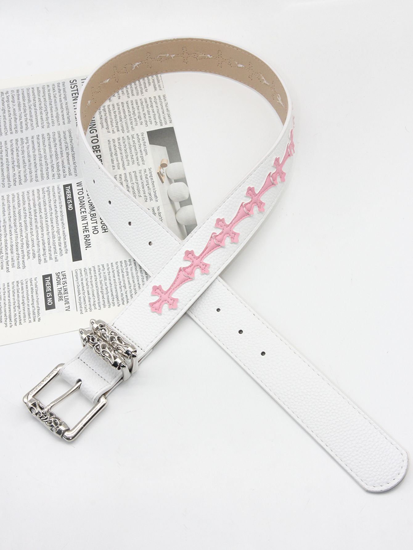 Ch crow new arrival belt for men and women roller cut out punk retro women’s belt decoration easiest for matchjeansins
