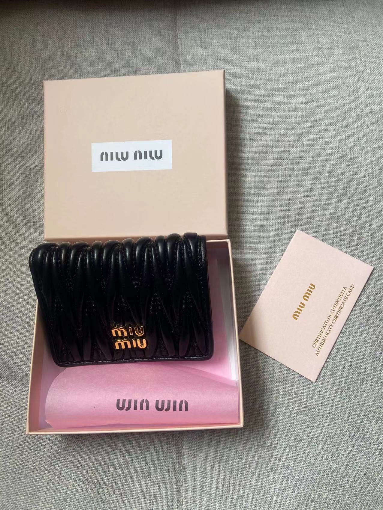 Miun pleated small bag for women popularfashionshort coin purse lipstick bag genuine leather chain bag card holder wallet 1