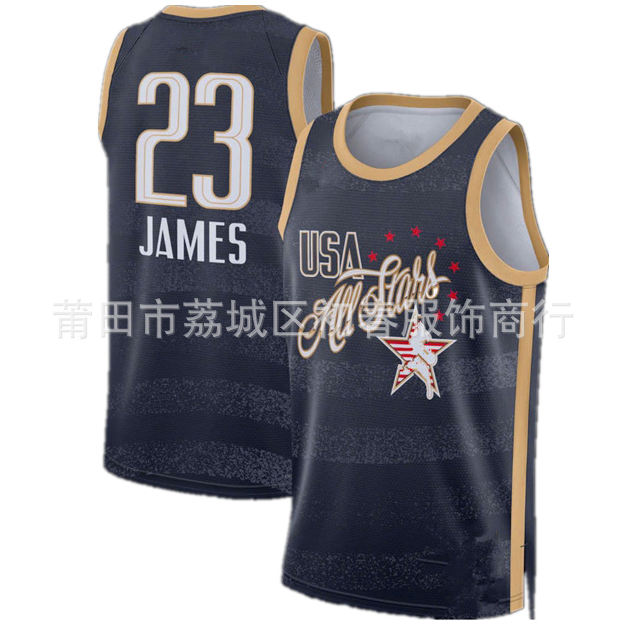 Heat press new arrivalembroider basketball jersey lakers 77 doncic basketball jerseylakers jersey
