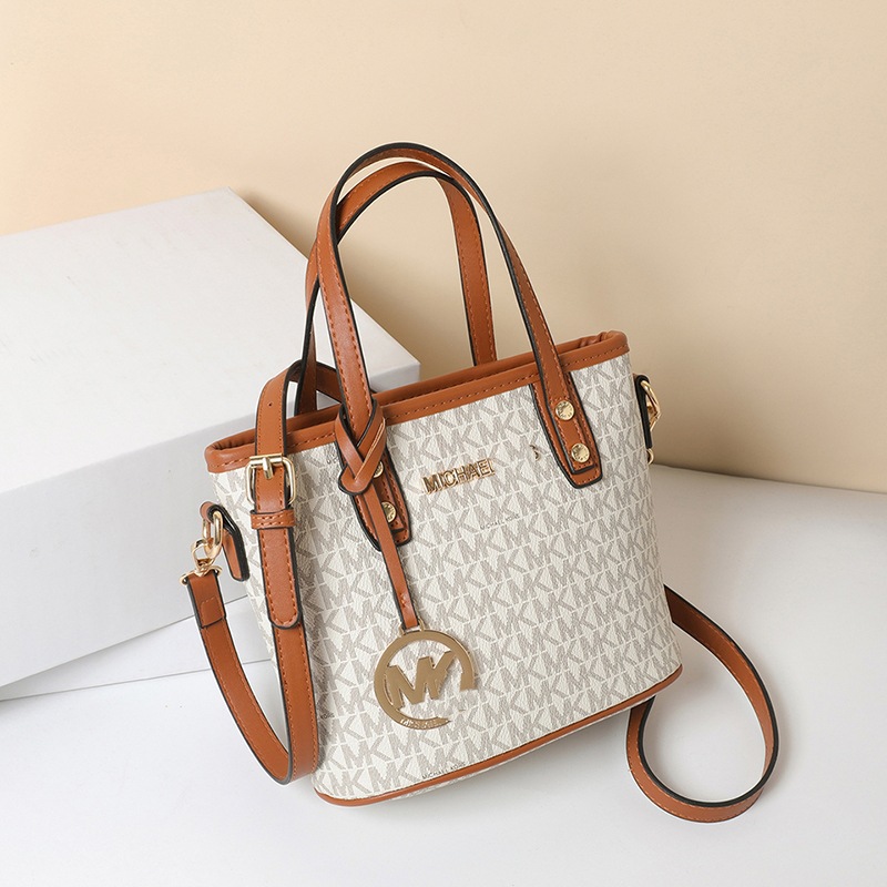 Women’s handbag 2025 spring/summer new collection: basket shoulder bag, crossbody bag – european & american hot seller, fashionable, versatile, printed tote bag