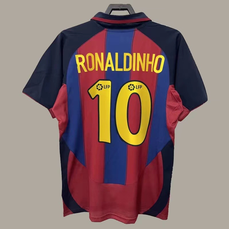 Retro barcelona home number 10 messi retro jersey