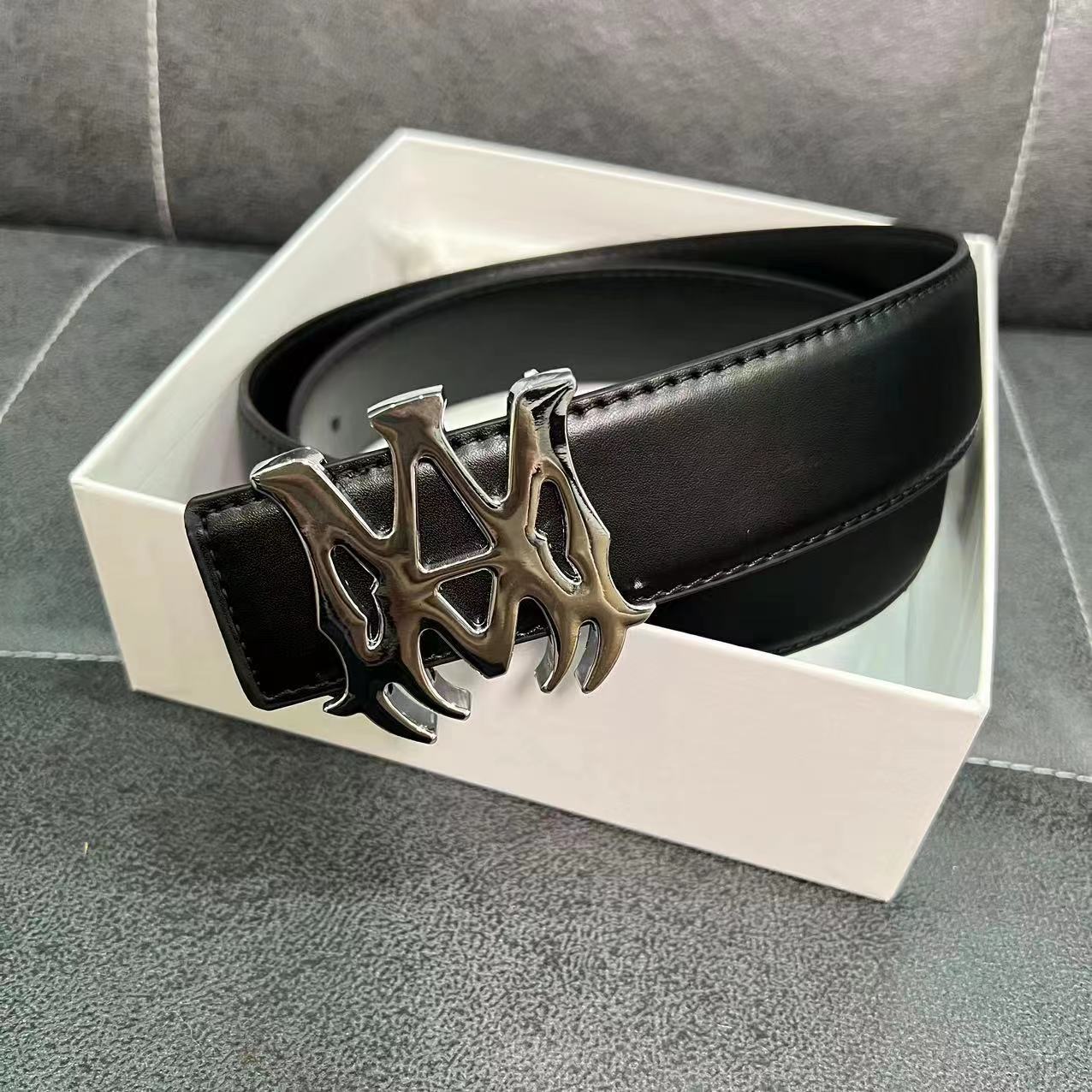 New 3.8cm wide smooth buckle belt – stylish, versatile, business belt, jeans belt – dropshipping available