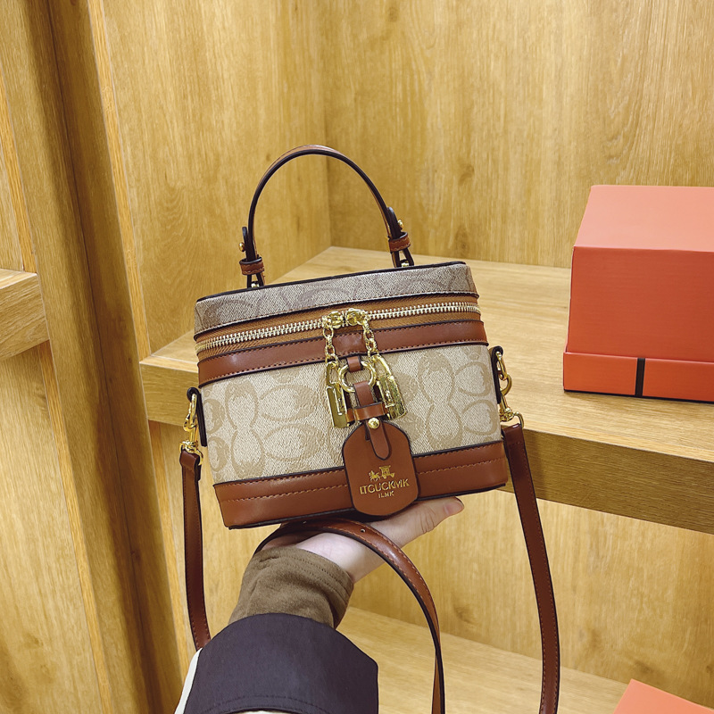 Cross-border premium quality box bag for women, 2026 new european and american fashion printed versatile shoulder & crossbody bag