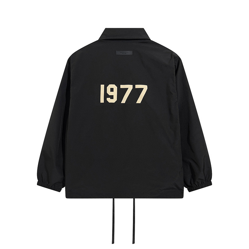 Fog 3m reflective letter logo coach jacket windbreaker – unisex couple’s oversized high street streetwear outerwear