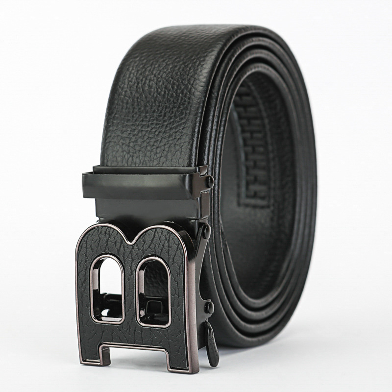 Men’s belt – trendy automatic buckle, versatile style, perfect for pants, youthful design, belt for men, socialite style