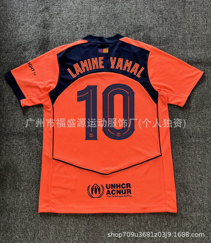 Wholesale 2526 barcelona jersey #10 yamal real madrid mbappe psg arsenal bayern munich short sleeve soccer jersey