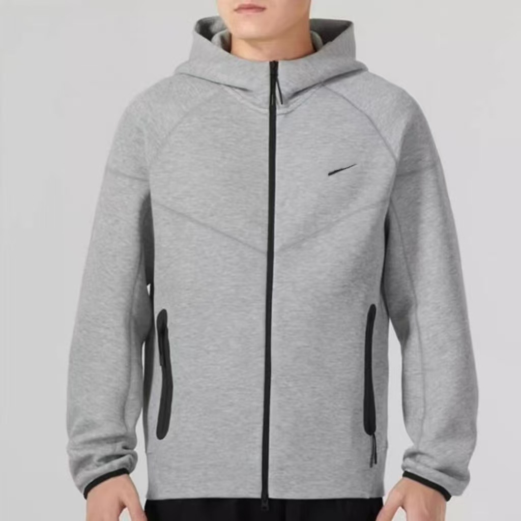 Men’s fall/winter training knit hoodie – new hooded windproof loose fit casual jacket fb7922 outerwear