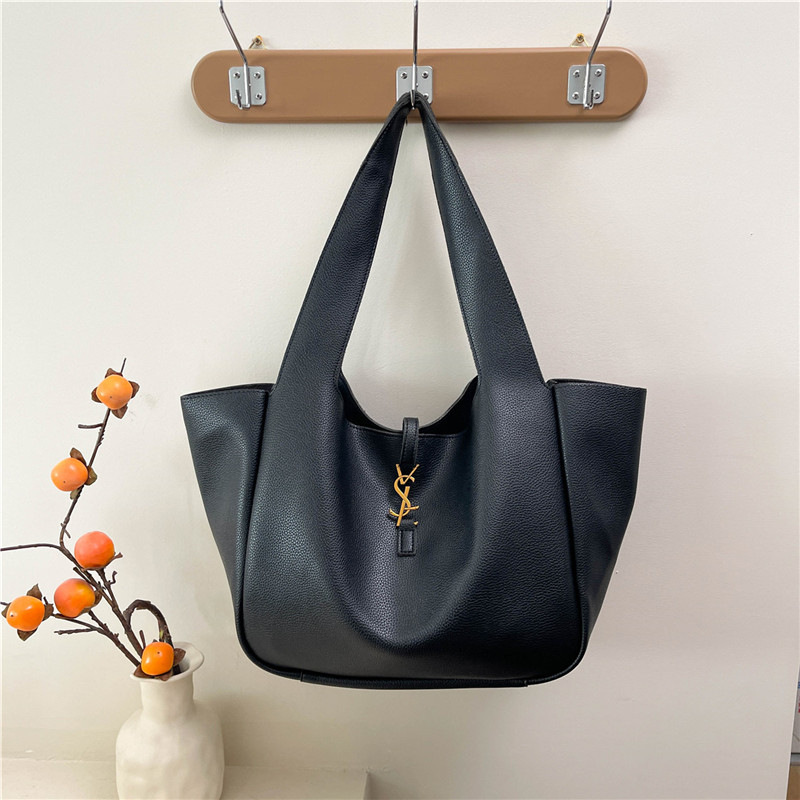 Women’s bag 2024 new arrival shopping casual spring beautiful unique solid color tote bag large capacity bucket shoulder bag