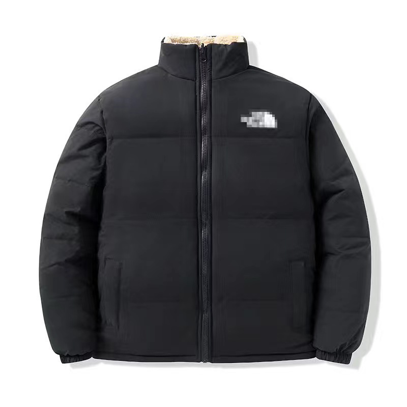 Tnf reversible lambswool 1996 padded jacket – unisex autumn/winter fleece-lined thickened loose fit warm reversible jacket