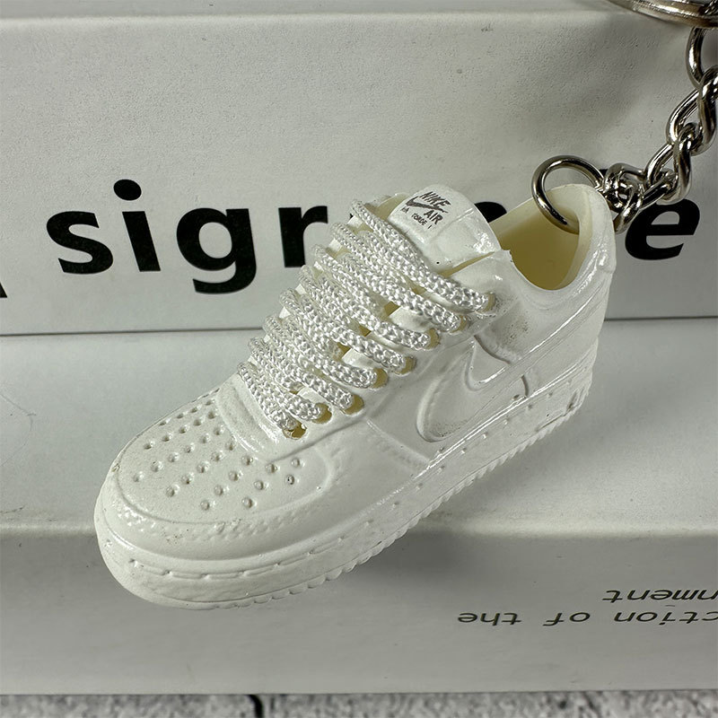 Af1 no. 1 mini shoe mold keychain 3dstereo shoe pendant bag accessories trendy brand co-branded pendant 1