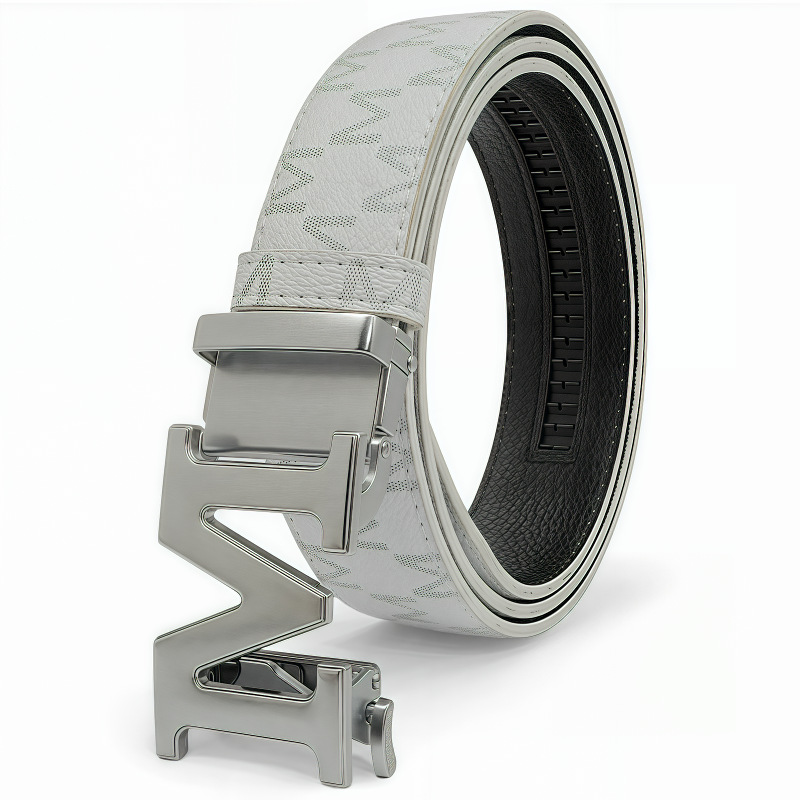 New 2025 automatic buckle belt: stylish and versatile leather belt for men – the perfect birthday gift for dad