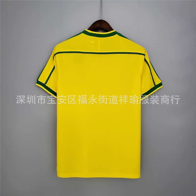 98-04 brazil retro series no. 9 no. 10 no. 11 commemorative edition football jersey