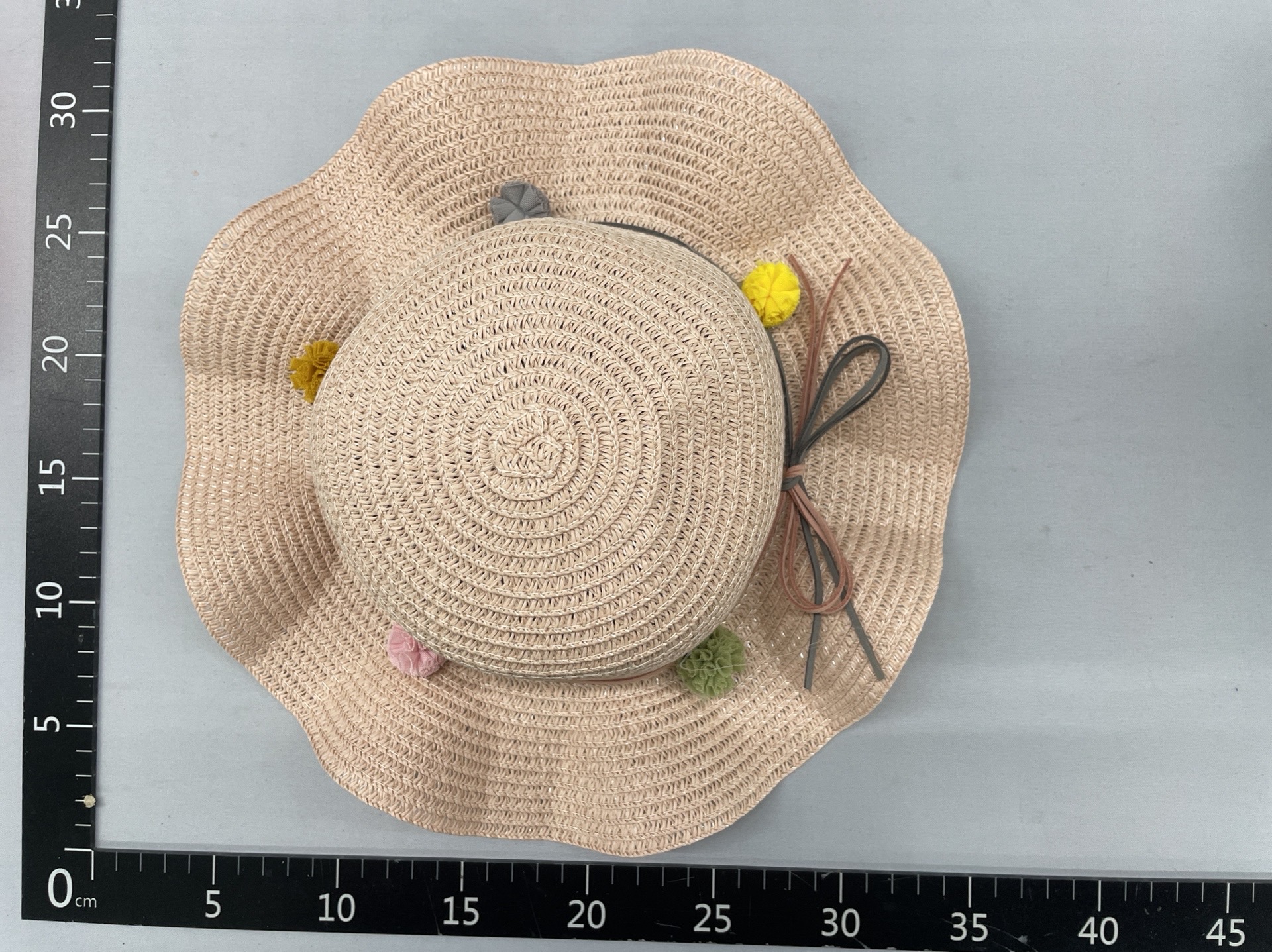 New children’s hat princess outing beach hat sun protection wide brim straw hat trendy korean style bag and hat set 2
