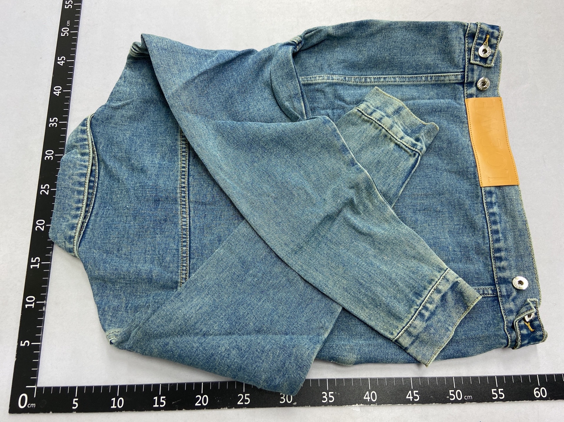 High-end ruijia 25ss new versatile trendy fashion laser embroidered blue denim long sleeve jacket 3