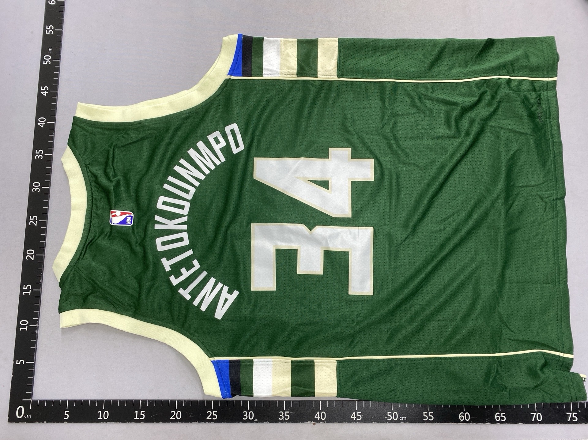 Giannis antetokounmpo nba league bucks no. 34 heat pressed jersey synchronous light square data 1.1 re-clone 250g heavy fabric 3