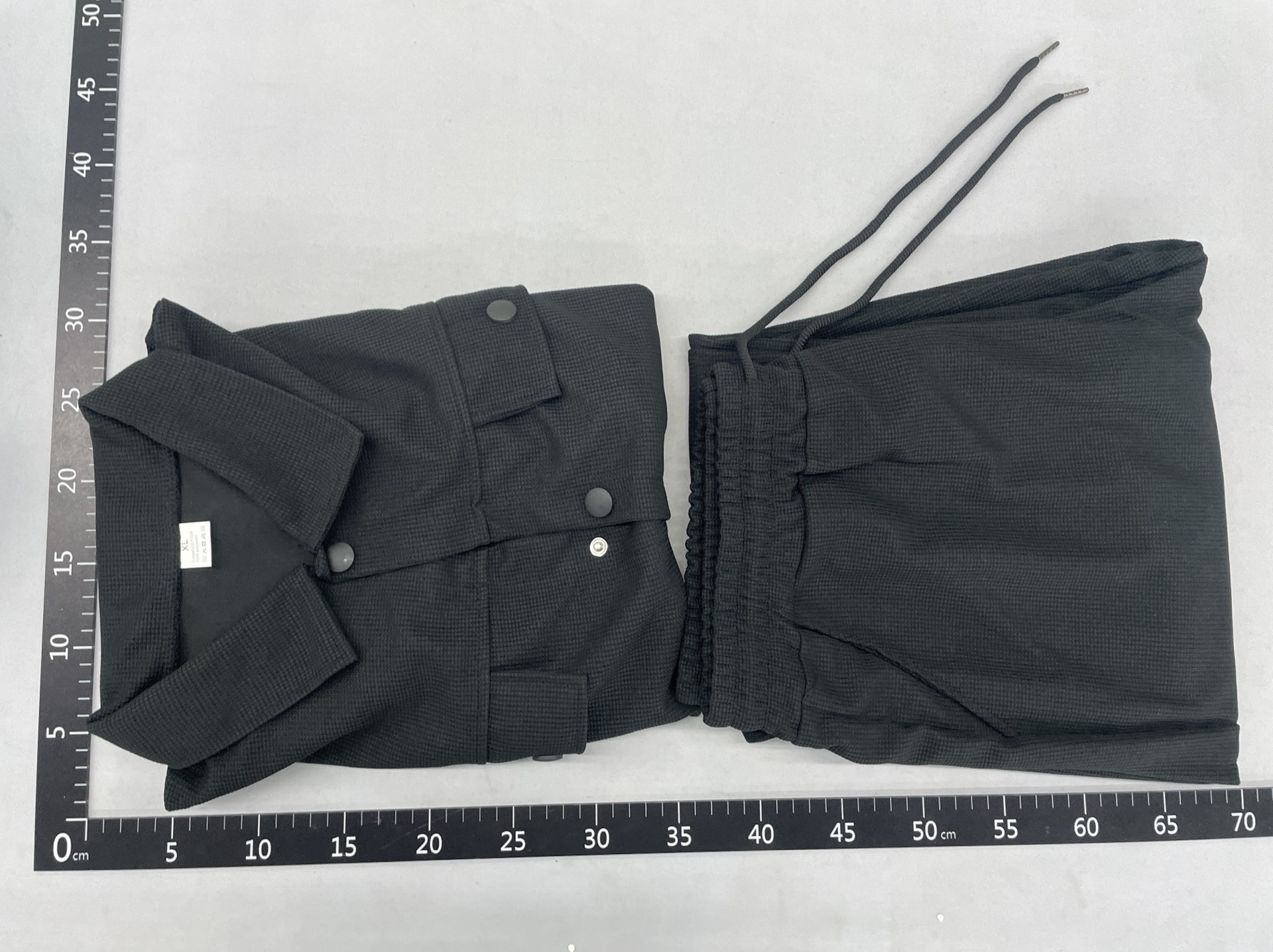 Cross-border mencasual sports suitcasual double flap pocket pants lapeljacketmatchingstraight-leg pantssuittwo-piece set 7