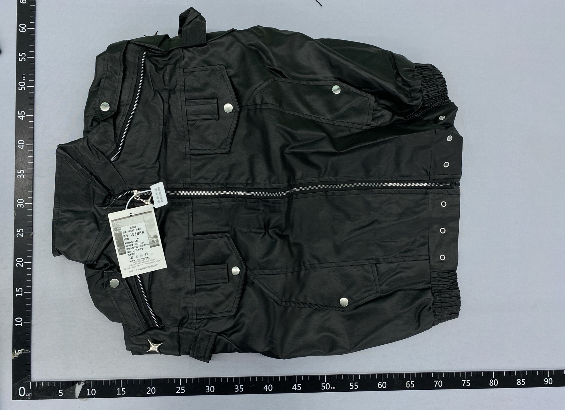 Handsome leather outwear men’s autumfashion street style outfit niche stylesense of design motorcycle clothing trendy brand shortjacket 4