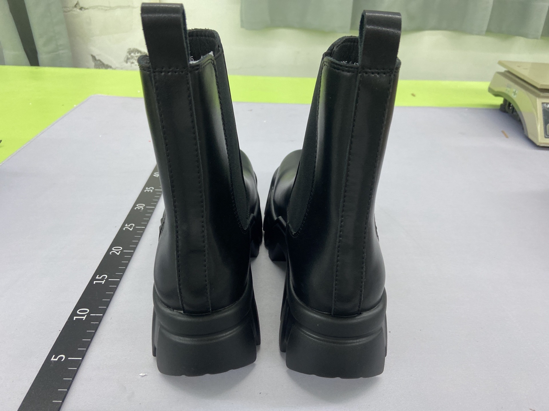 Height increasing 8cm high top bulldozer boots men’s thick soleboots chelsea boots round toe women’s shoes 5