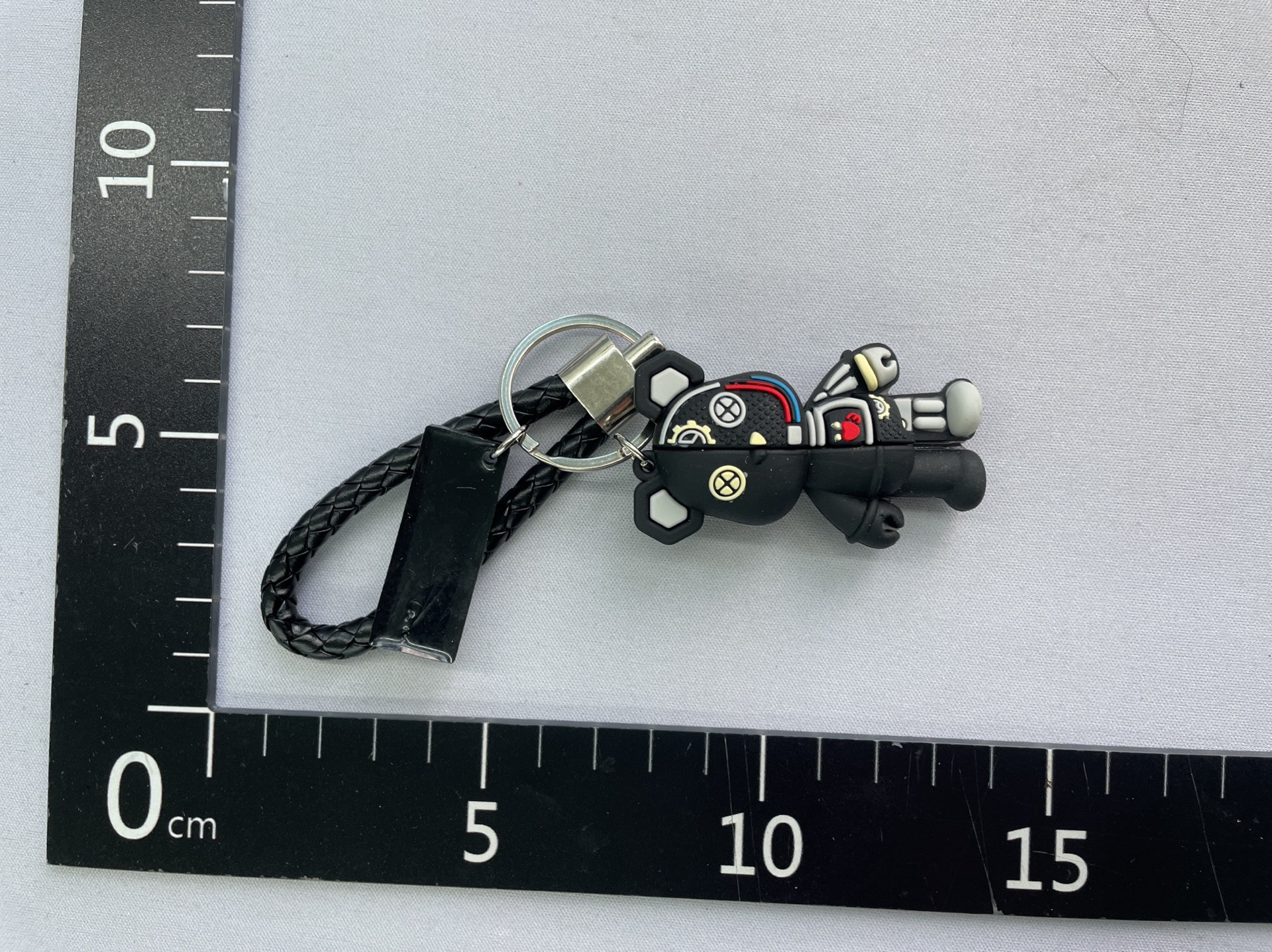 Trendy high-end mechanical bear car keychain stylishcouple gift stereo doll bag pendant hanging small gift 2