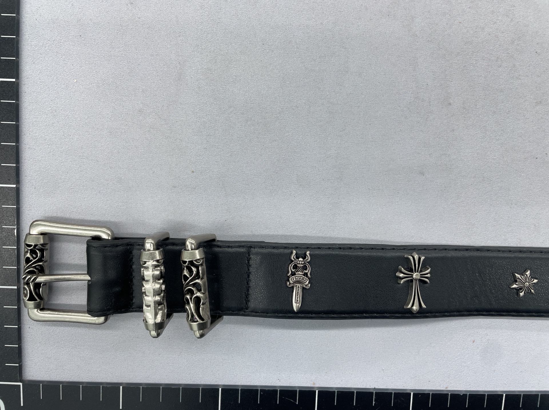 Ch leather belt hollow roller men’s and women’s new arrival pin buckle easiest for matchretrostylish punkjeans decorative belt 2