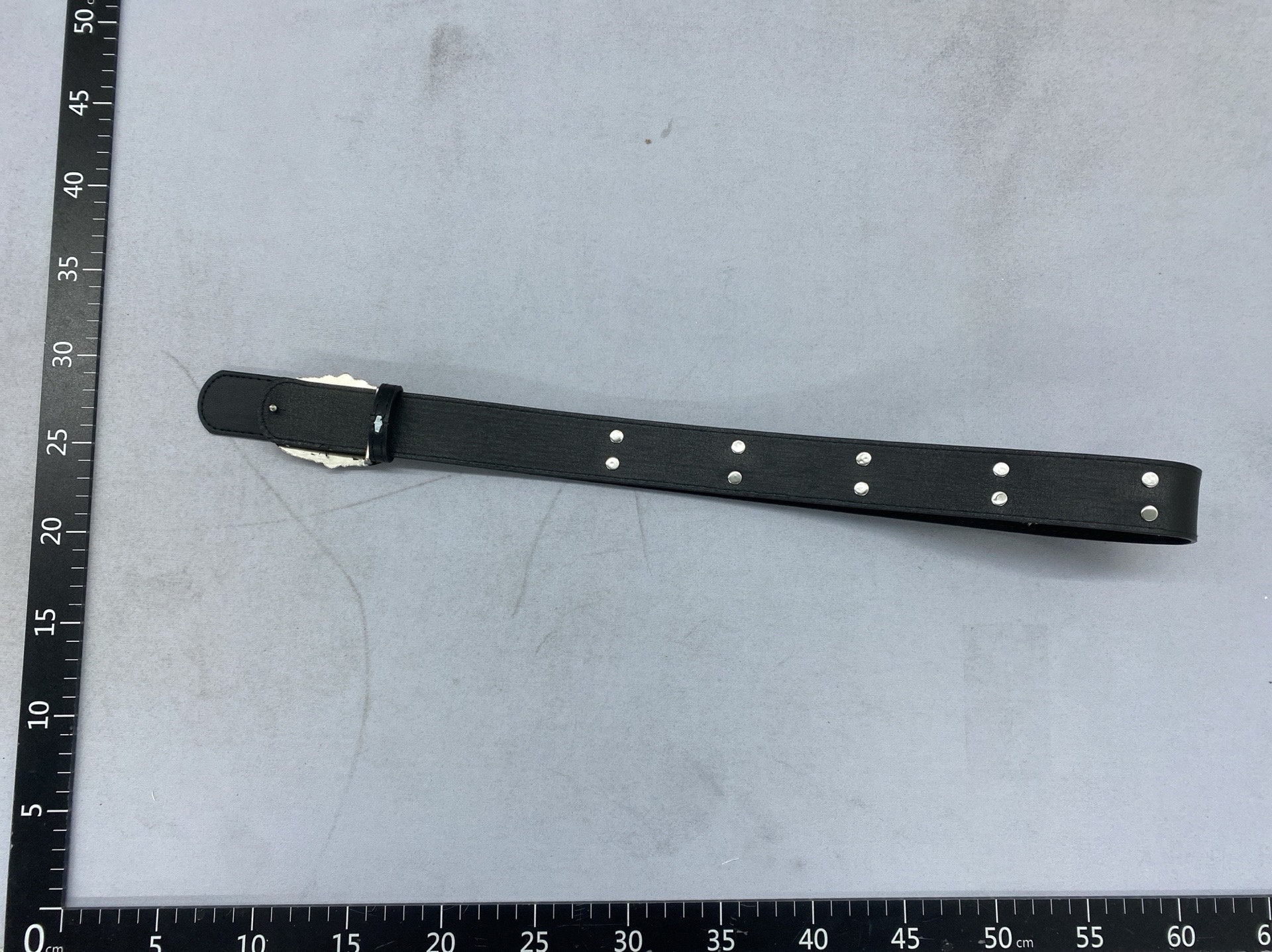Handle with care: vintage cross-studded leather belt – punk rock design for men and women 3