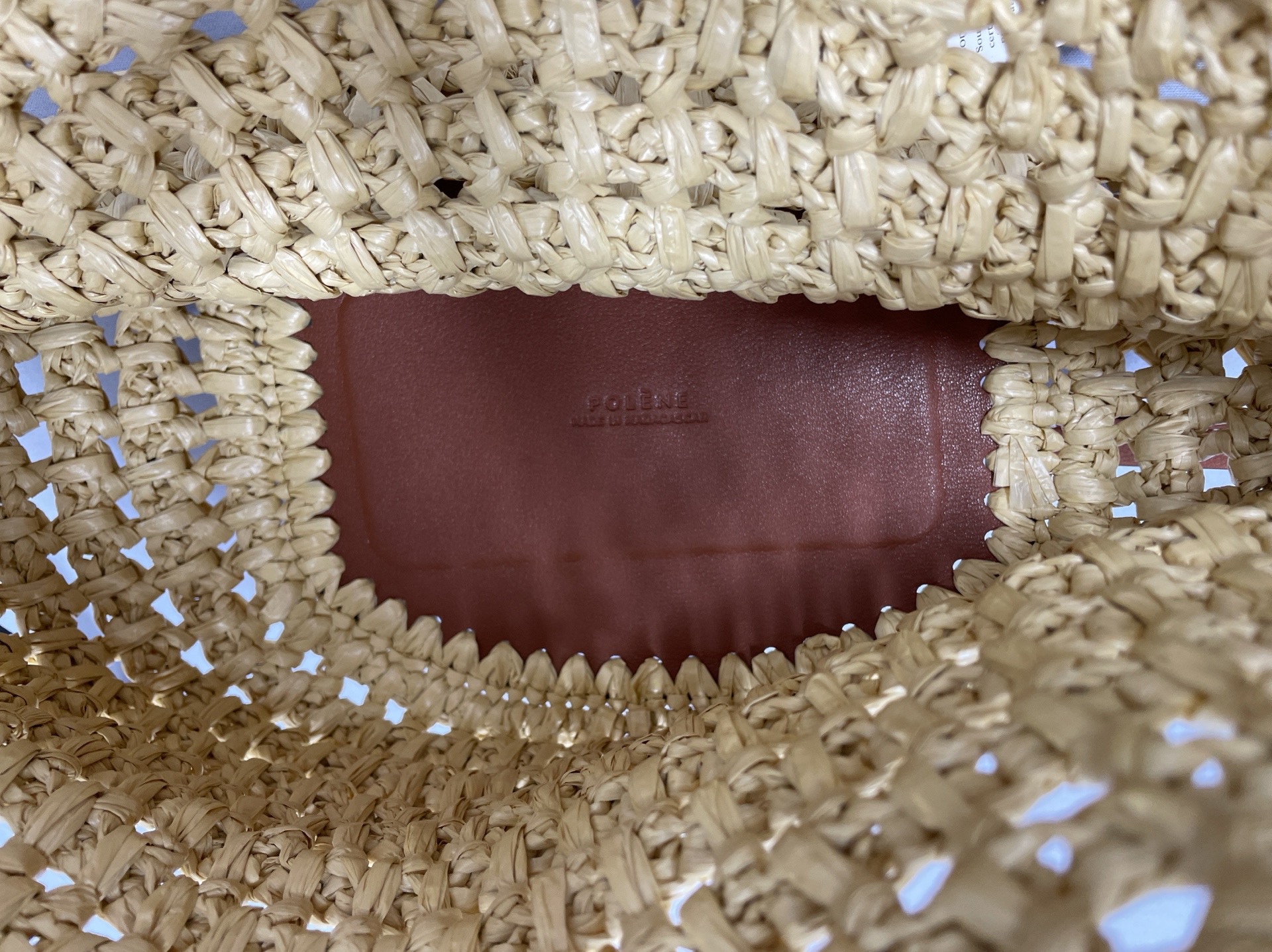 New polen tote bag – stylish beach bag, fresh woven design, casual minimalist women’s bag, large capacity 2
