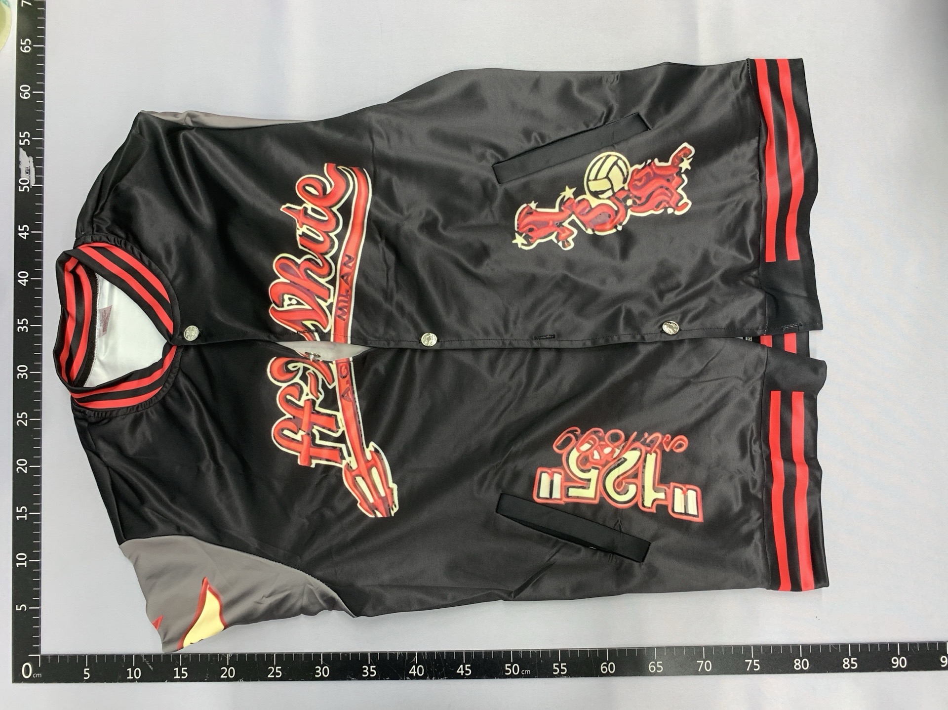 Cross-border foreign trade trendy brand off baseball uniform new arrivalow twill graffiti men’s and women’s jacketoutwear 4