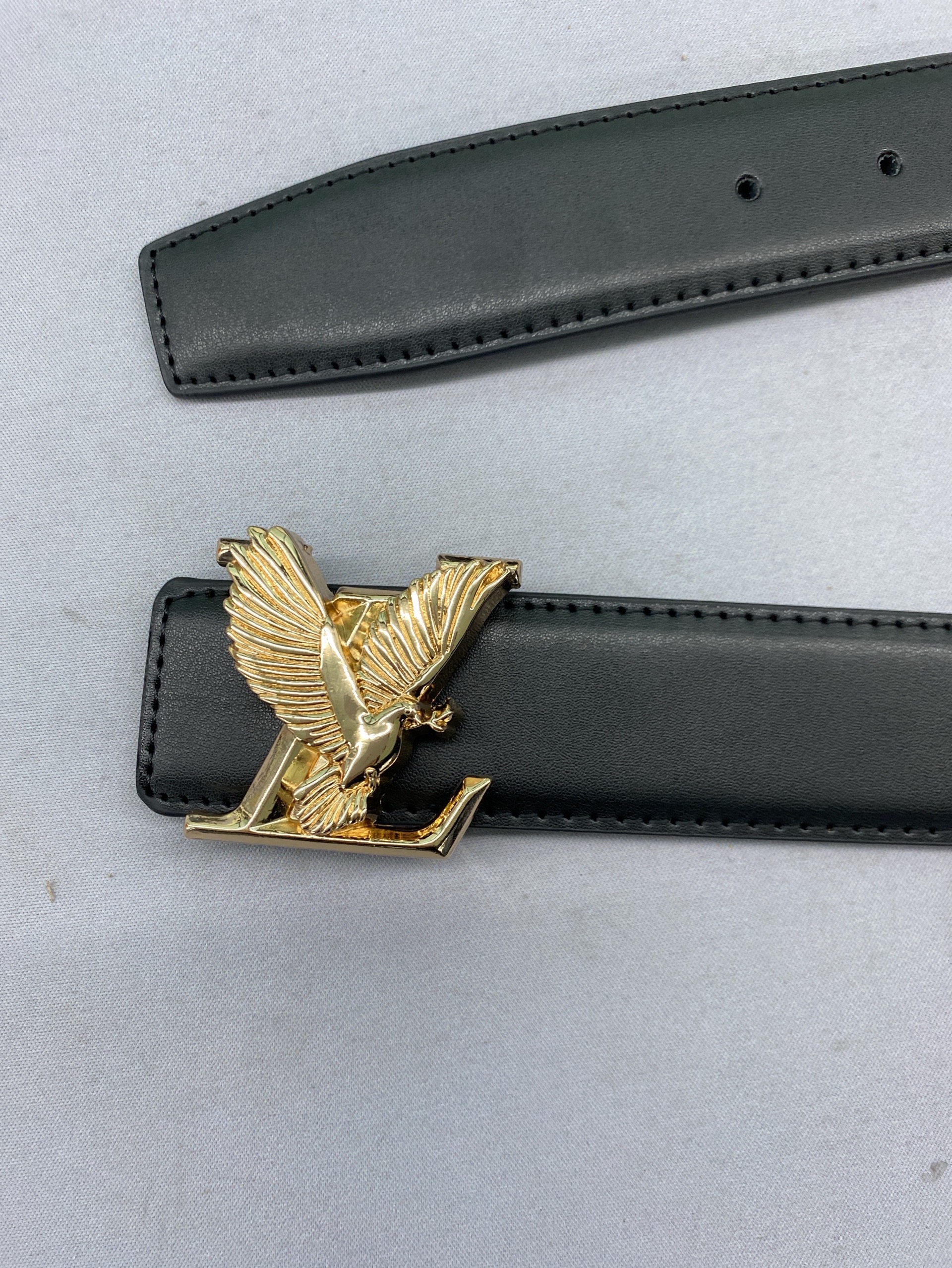 Cross-border foreign trade live broadcast eagle buckle genuine leather men’s belt pants belt factory direct sales casual versatile business 2
