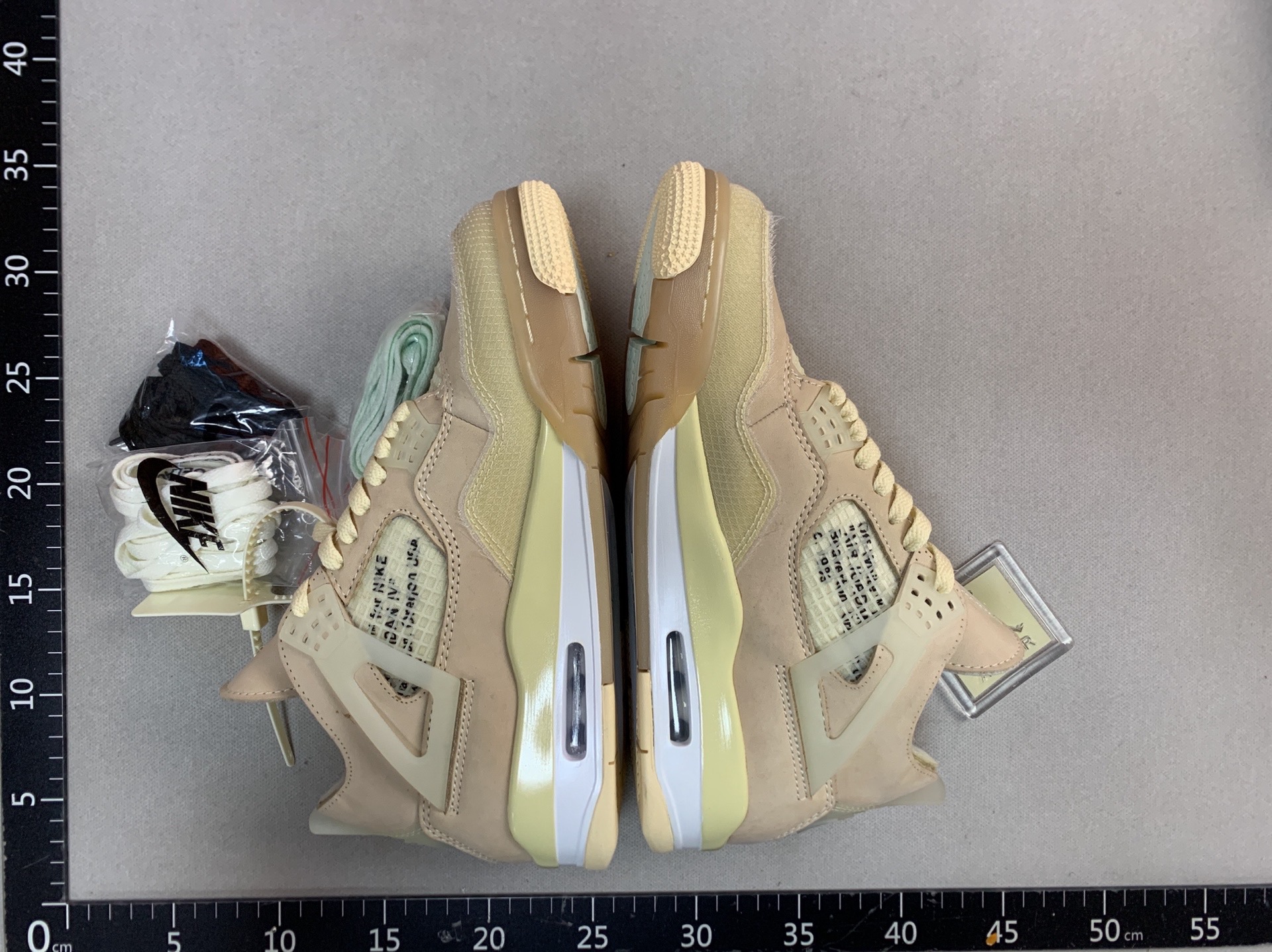 [pure original first layer/advantage top quality/limited stock] aj4 leather surface, real label, real air cushion, white sail ow, first layer suede color, couple style, men’s and women’s shoes, sports shoes, basketball shoes series 5
