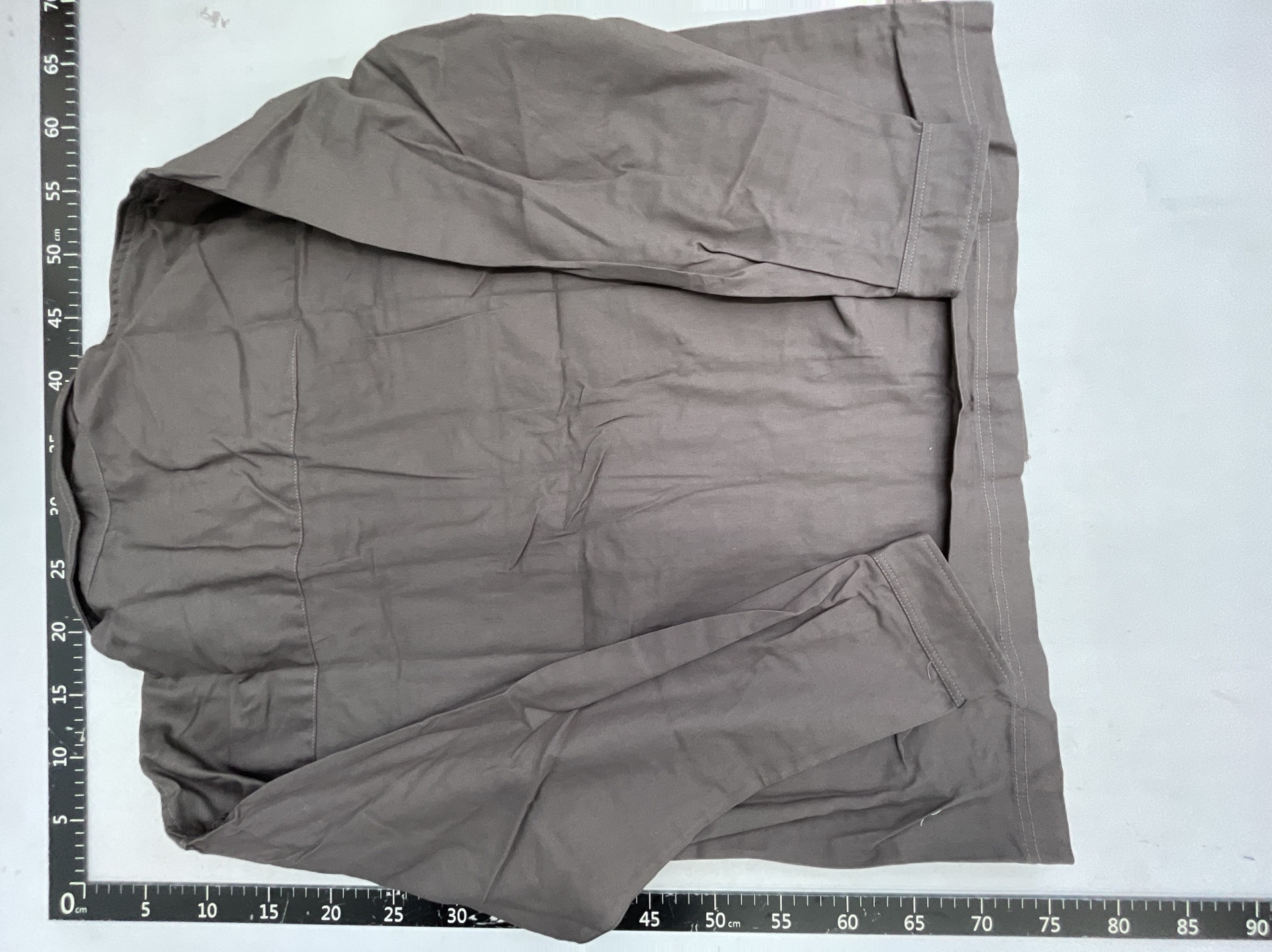 Daily line cuban collar artsyretro nostalgic color double bag workwearjacket loosecasuallong sleevesoutwear trendy 033 2