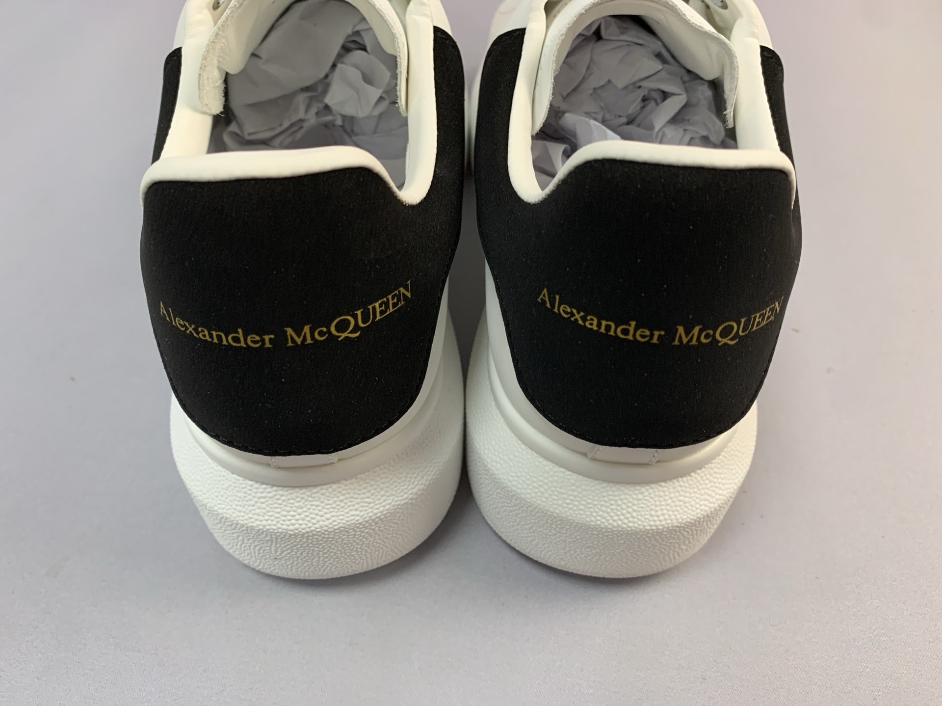 Mcqueen versatile white sneakers for women, 2022 summer new arrival, platform chunky sole, hidden heel, genuine leather, breathable, couple’s shoes for men and women 6