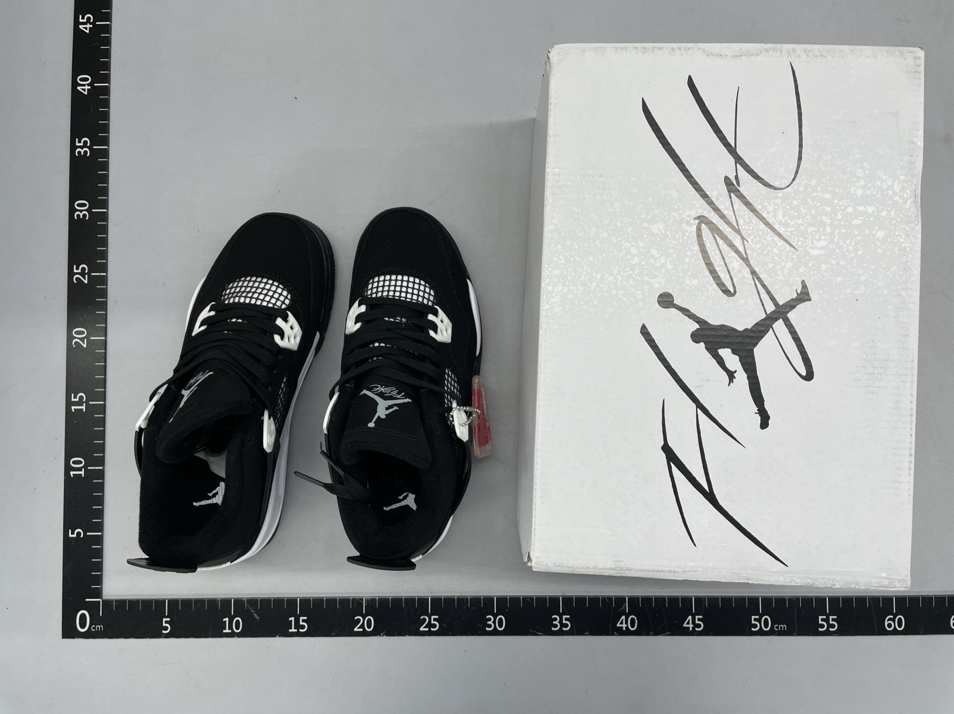 Putian shoes high version wholesale black and white cat midnight blue and white cement red buckle joe 4 sports air cushion basketball shoes for men and women 7