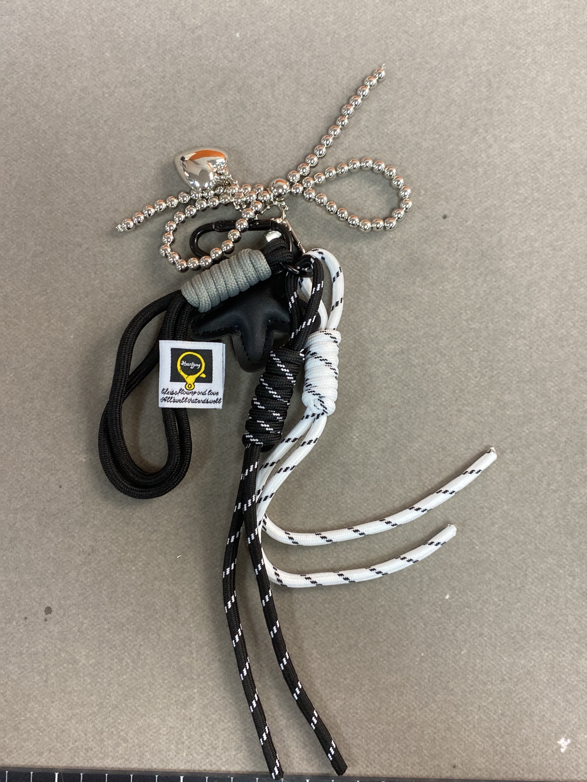 New bowknot bag charm car keychain rearview mirror bag charm diy lanyard backpack decoration 3