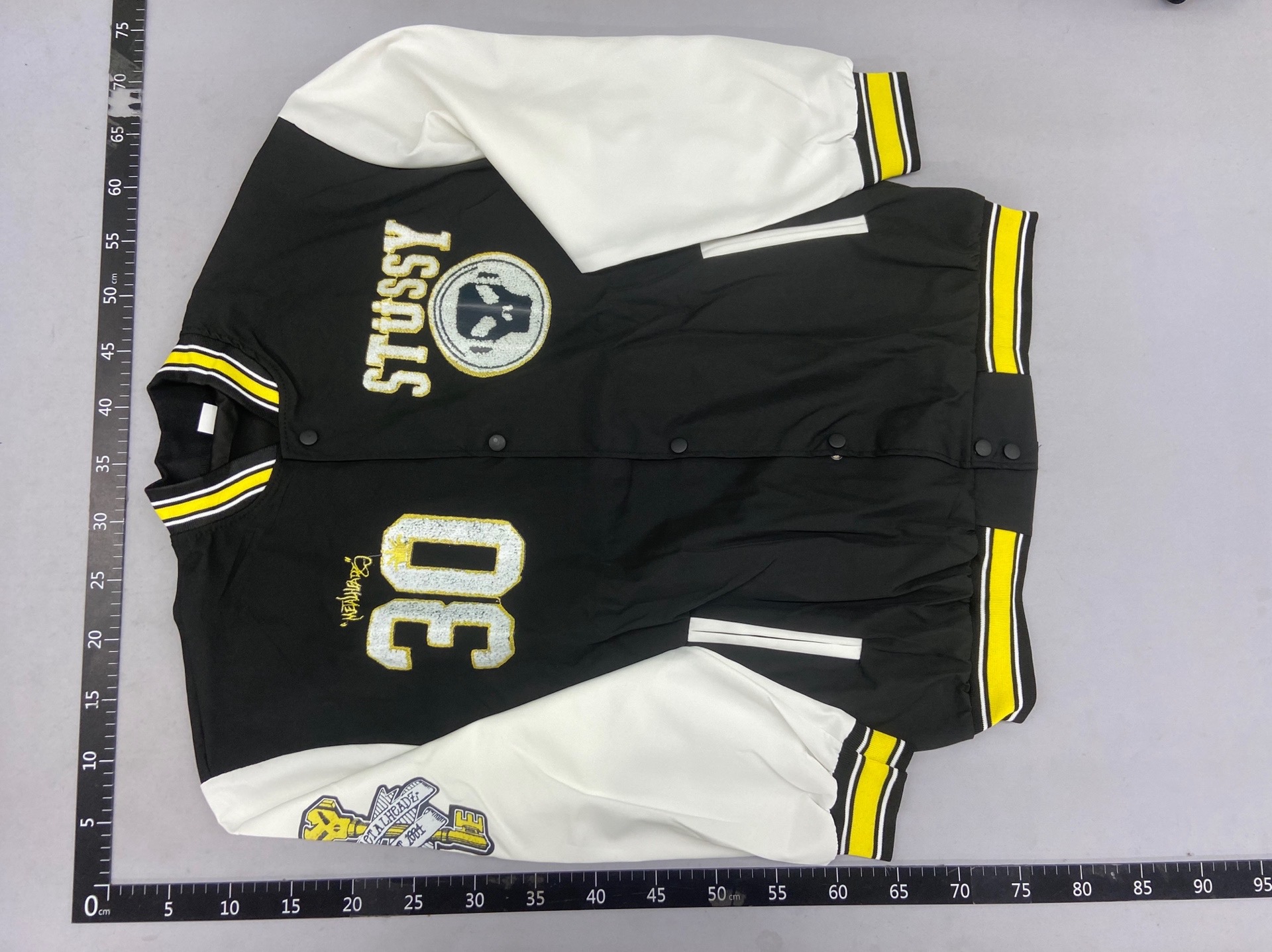 2025 spring/autumn new american style patchwork print jacket – premium, trendy baseball jacket – edgy & stylish cropped jacket 4