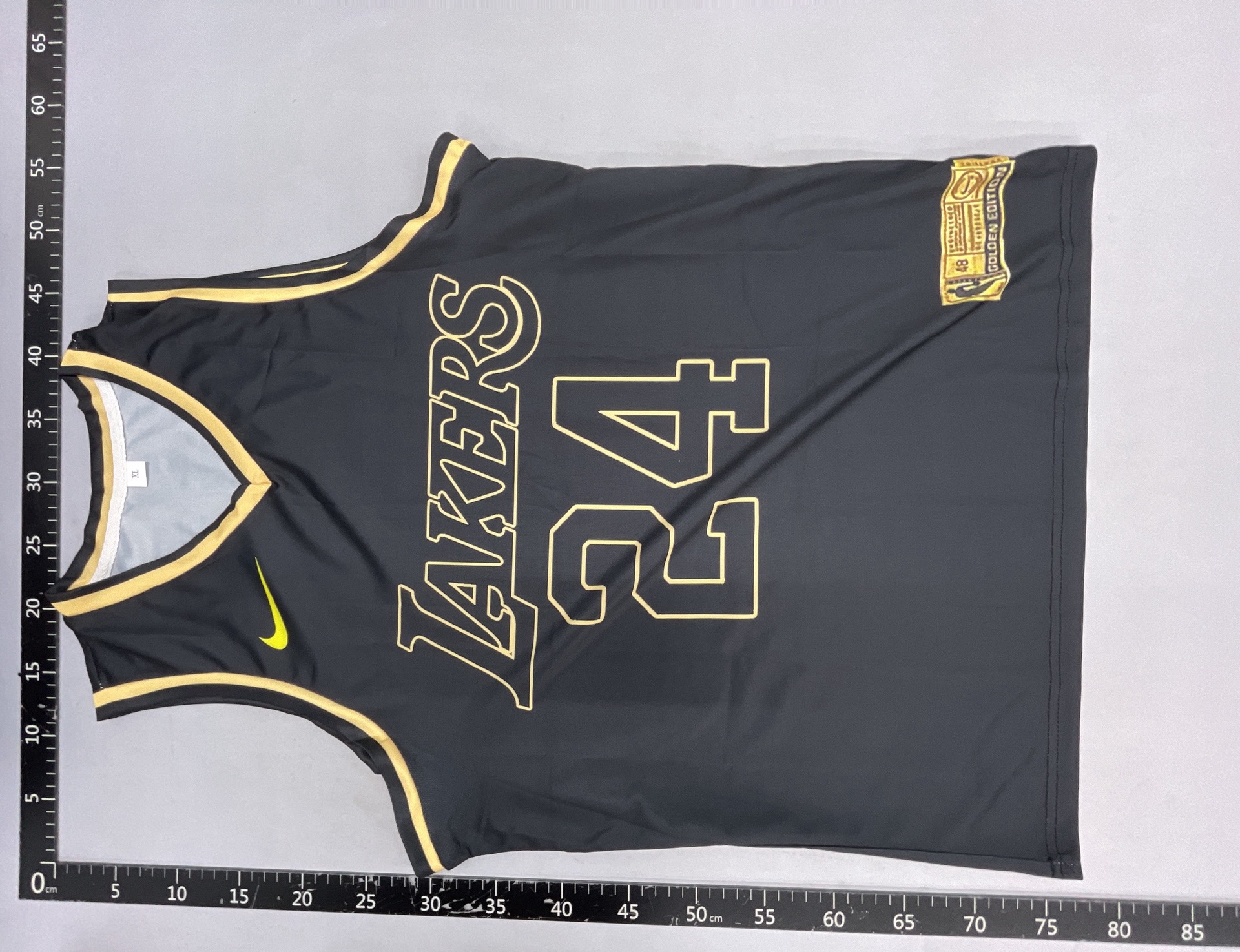 European and american fashion summer cross-border lakers 24/23 retro embroidered basketball jersey training set for men 3