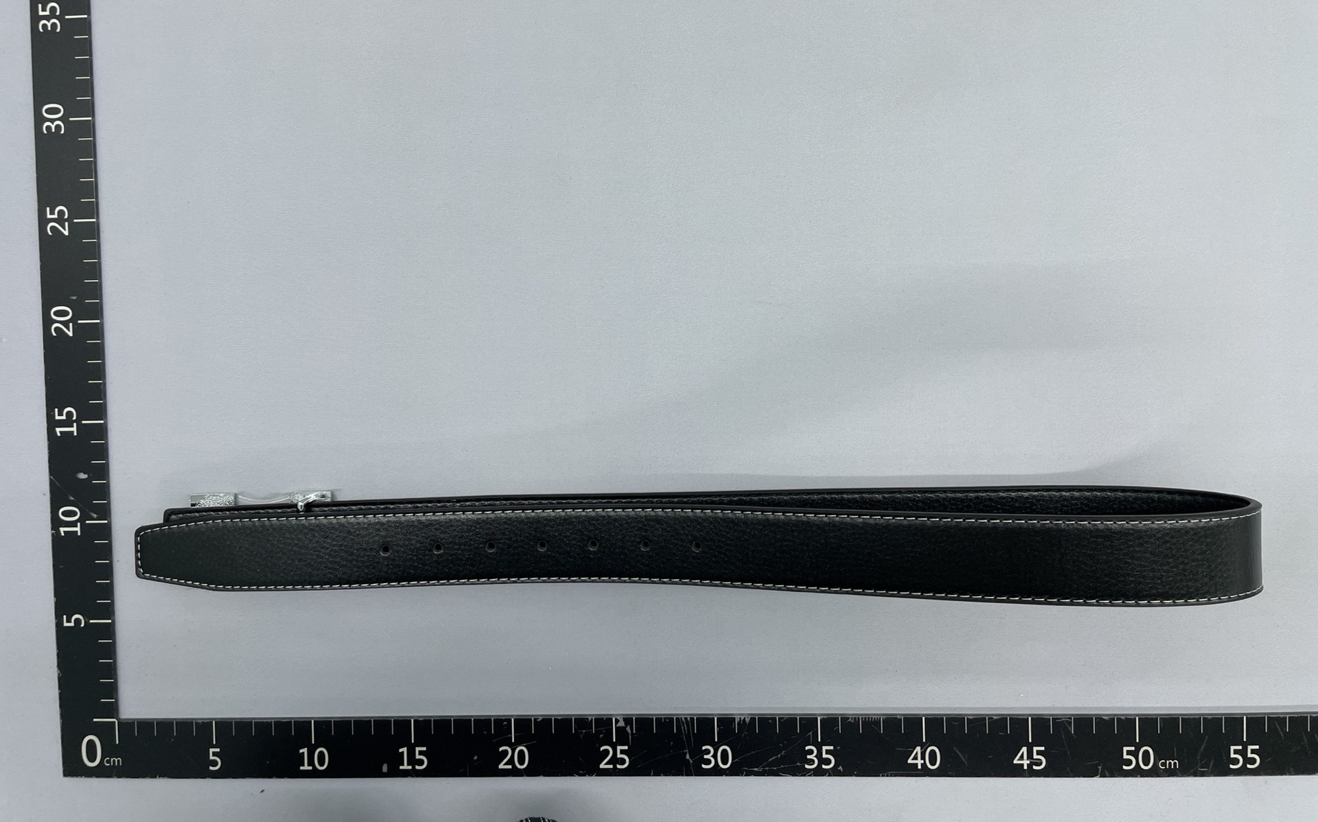 New men’s belt with lychee grain leather, smooth buckle, h-buckle, fashionable casual trend, versatile, suitable for middle-aged and young men’s pants waistband 4