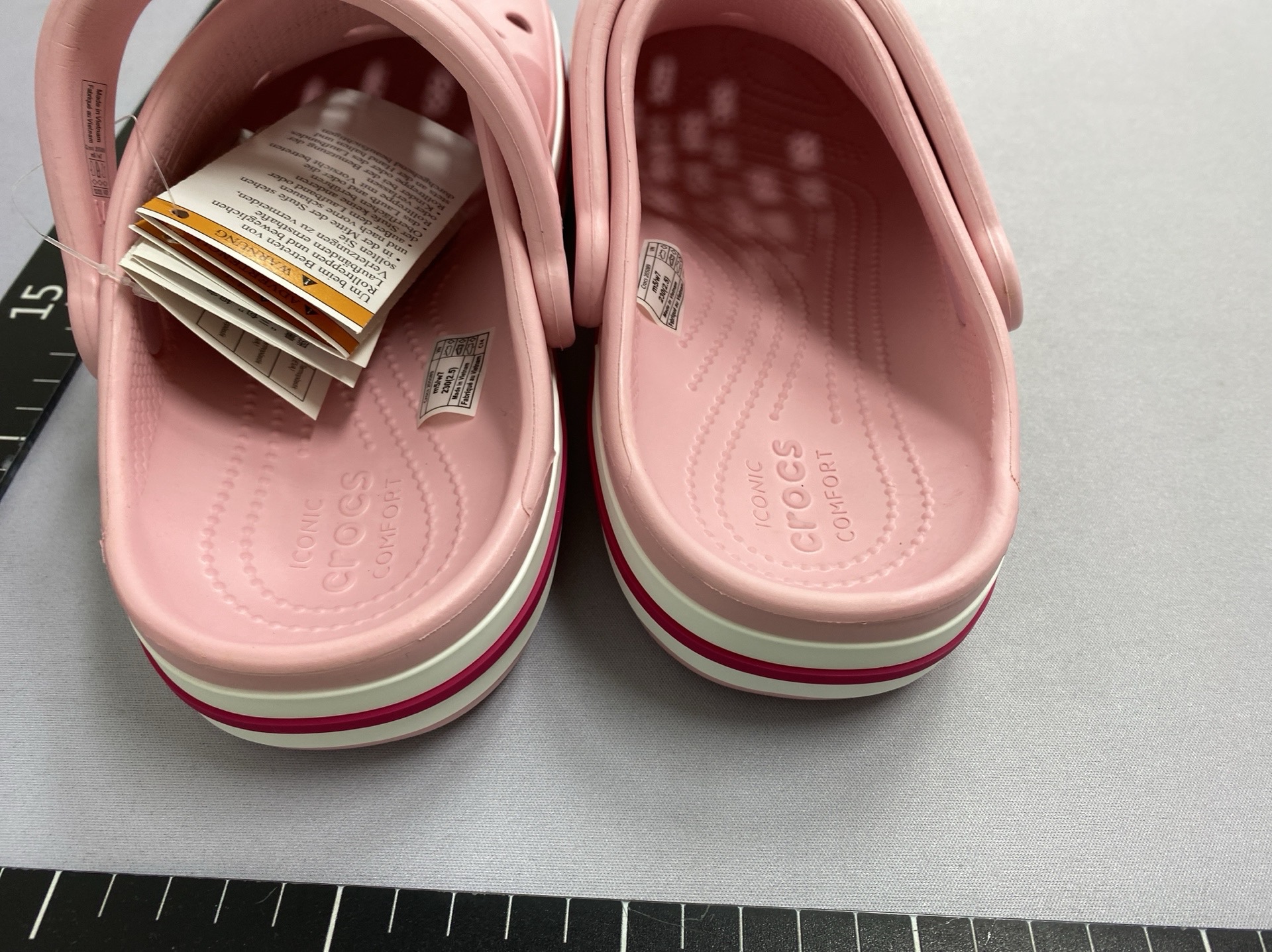 Beja camelban crocs baotou slippers family beach shoes plaidcasual men’s and women’s shoes 5
